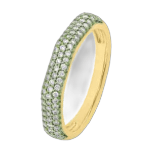 Copenhagen Pavé-ring — Leaf Green